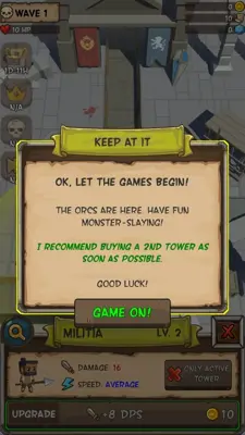 Idle Hero TD - Fantasy Tower Defense android App screenshot 0