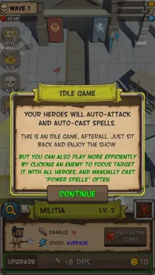 Idle Hero TD - Fantasy Tower Defense android App screenshot 9